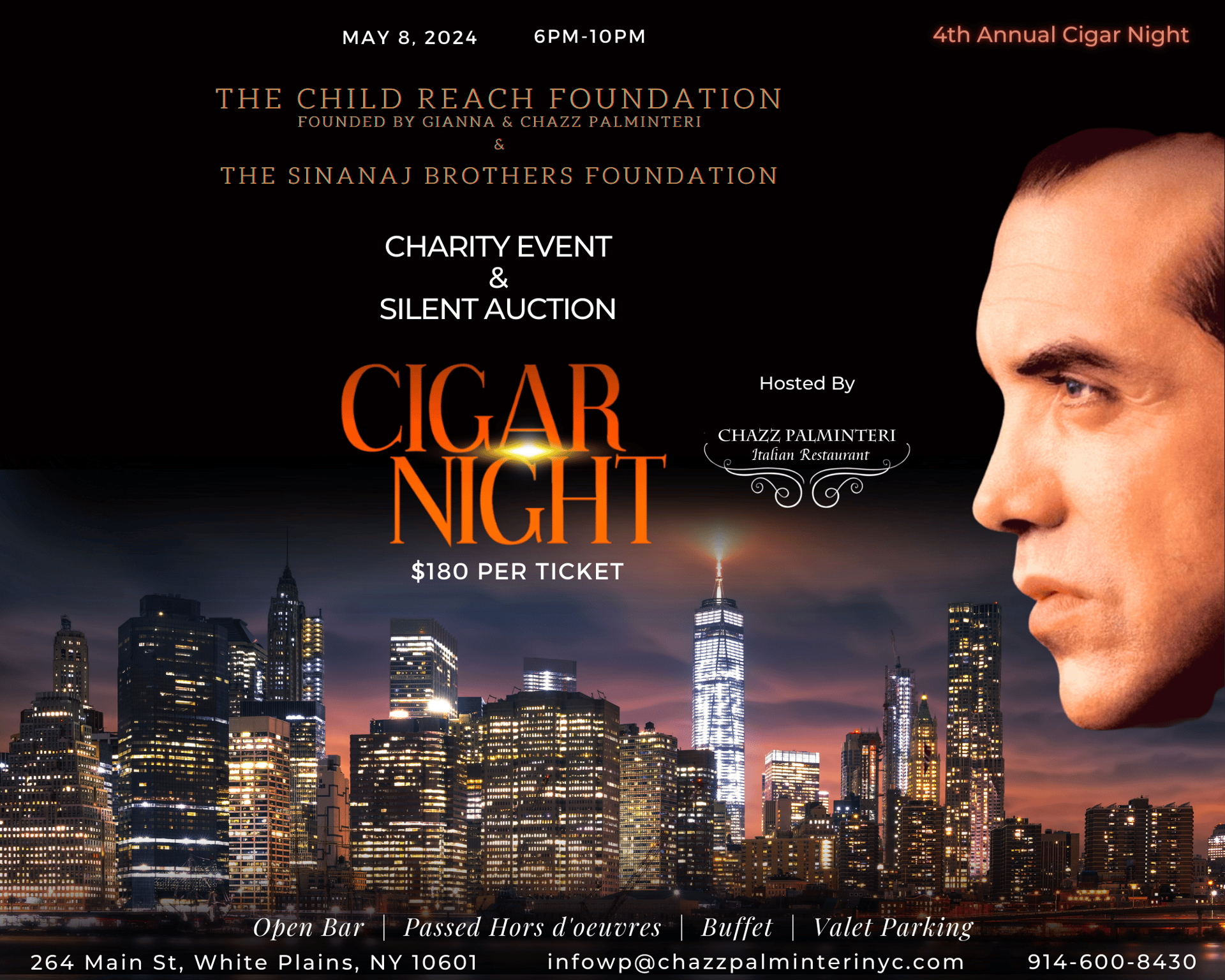 Cigar Night at Chazz's! - Chazz Palminteri -Traditional Italian ...