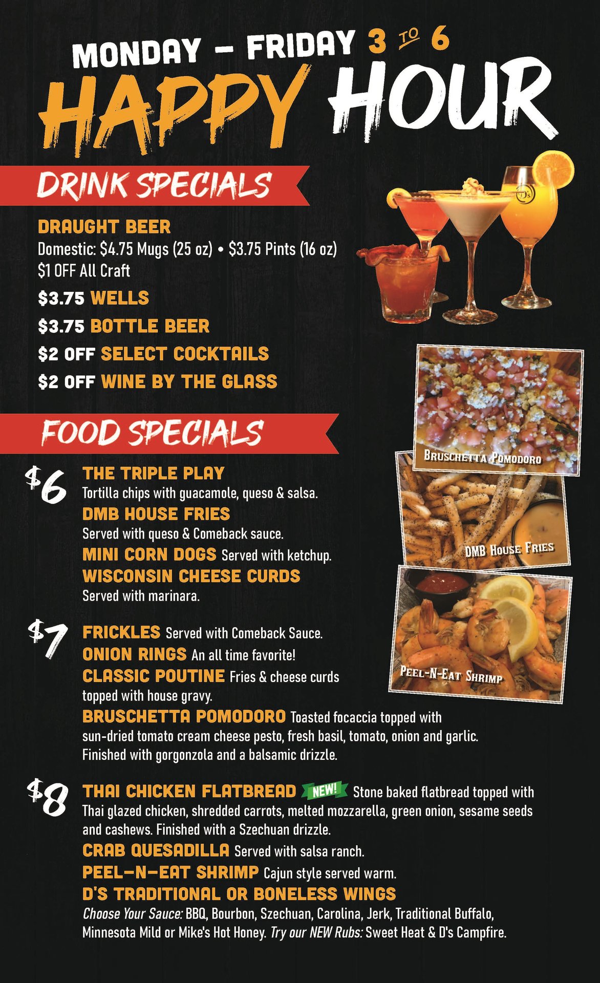 Happy Hour and Drink Specials