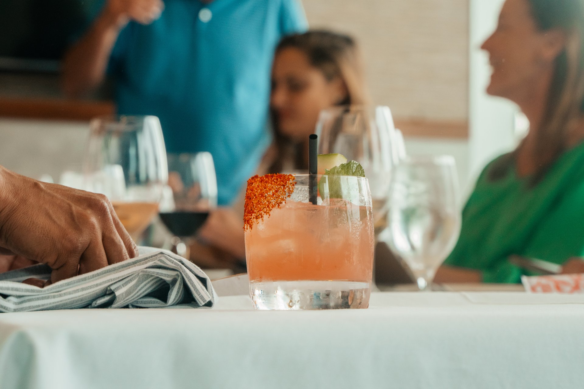 Cocktail recipe served on a plate, by Masraff's Cocktail recipe served on a plate, by Masraff's