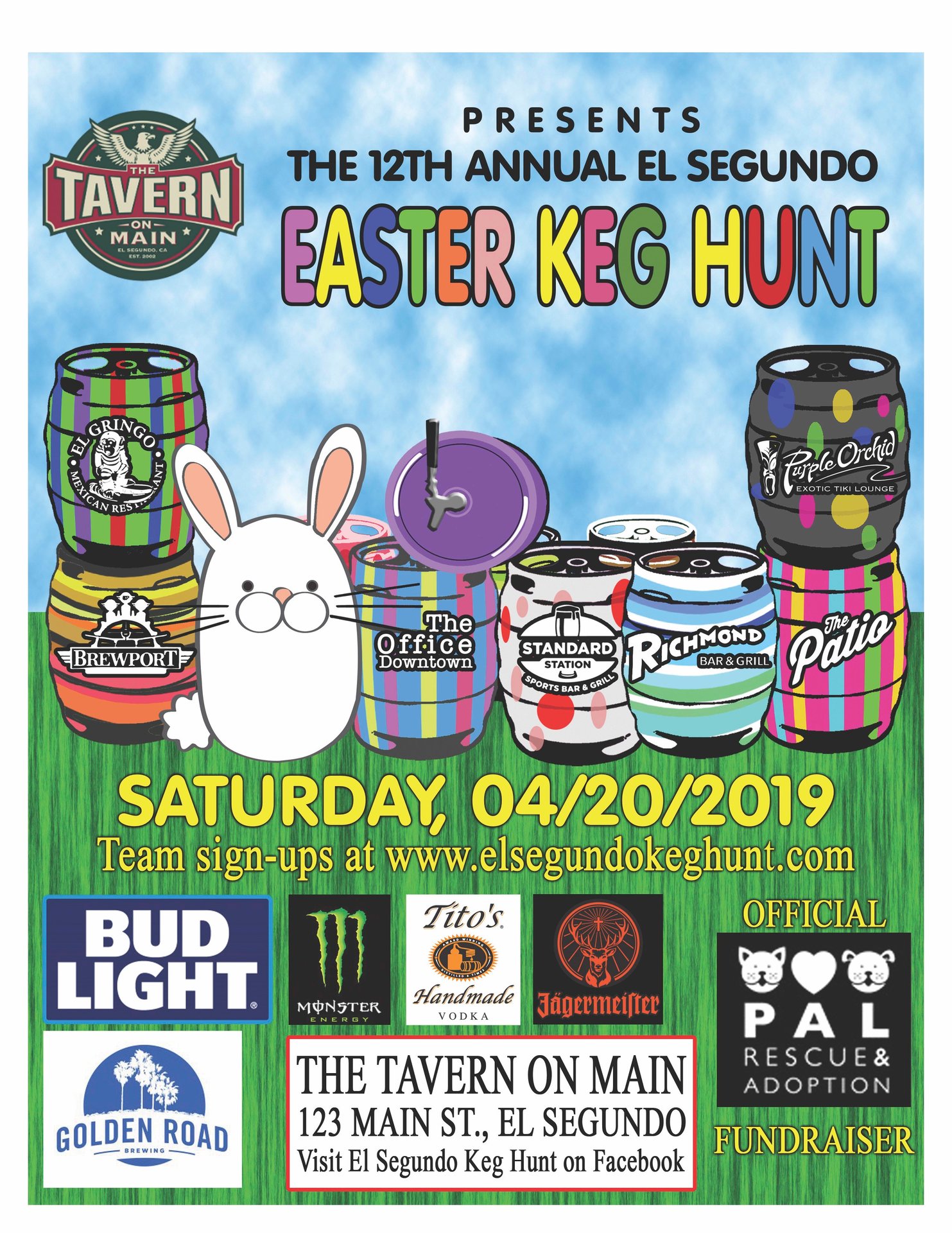 Easter Keg Hunt Tavern on Main American Restaurant in El Segundo, CA