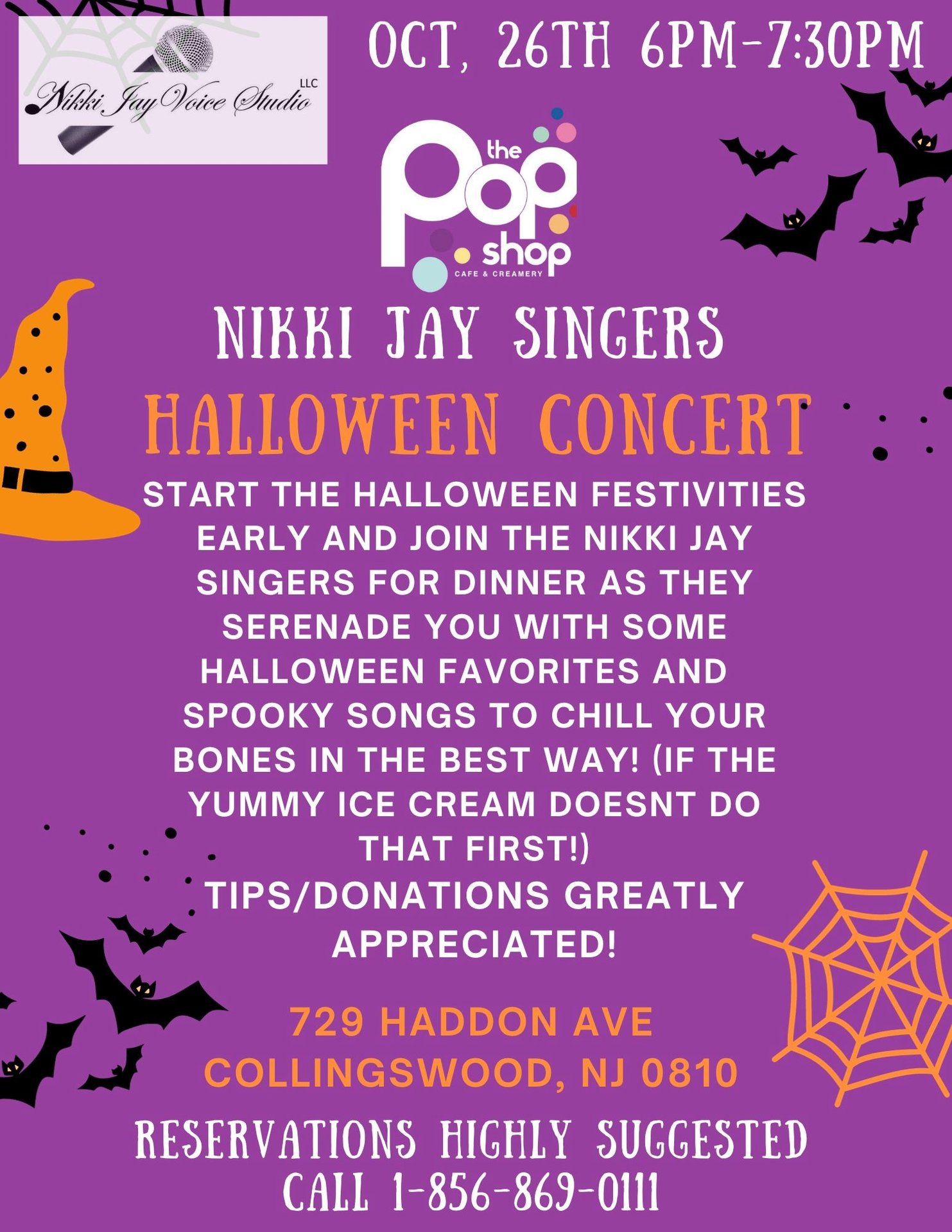 Nikki Jay Presents a Halloween Concert! The Pop Shop Collingswood