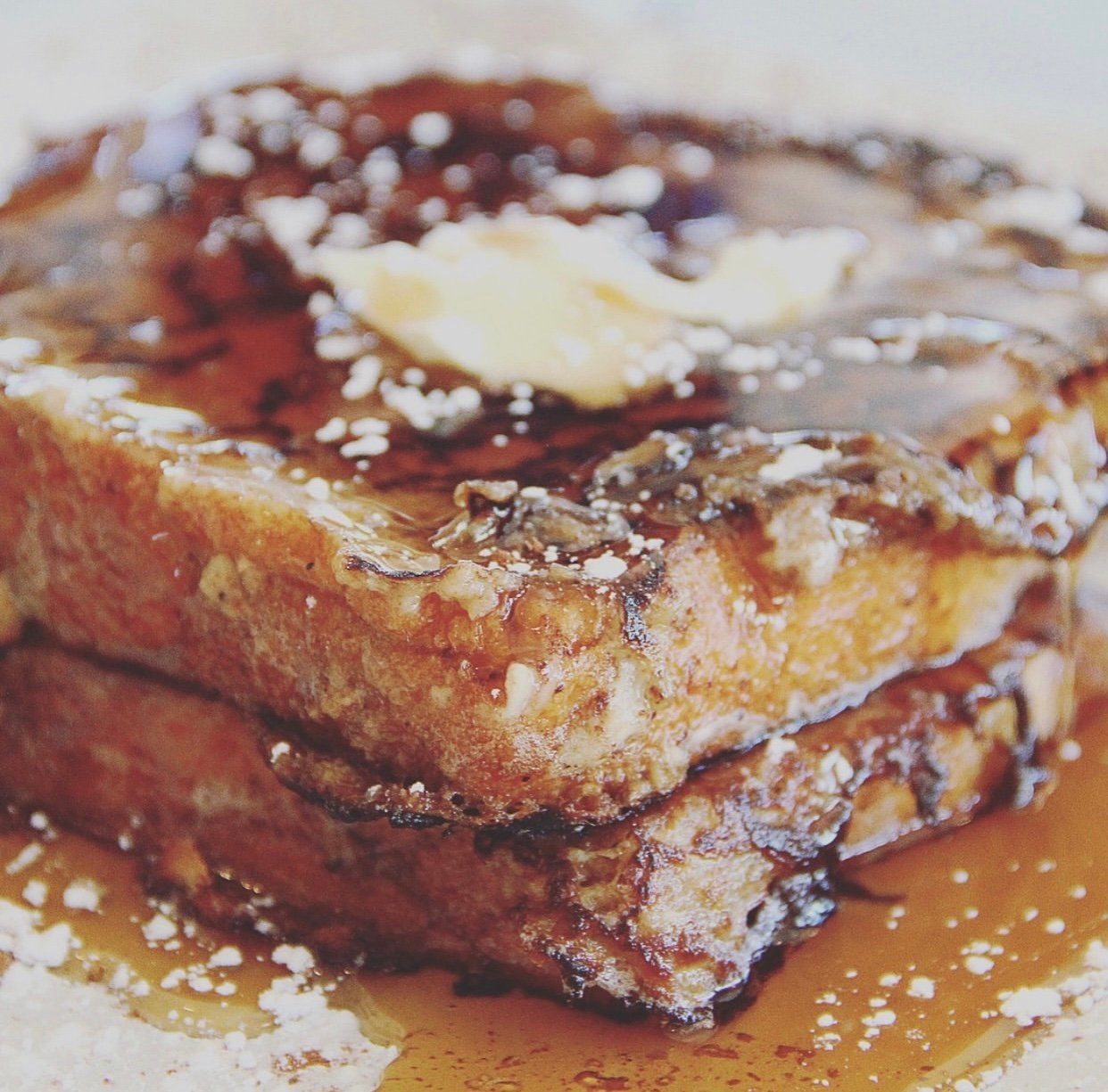 french toast iced latte ☕️ ft. @skinnymixes delicious french toast syr