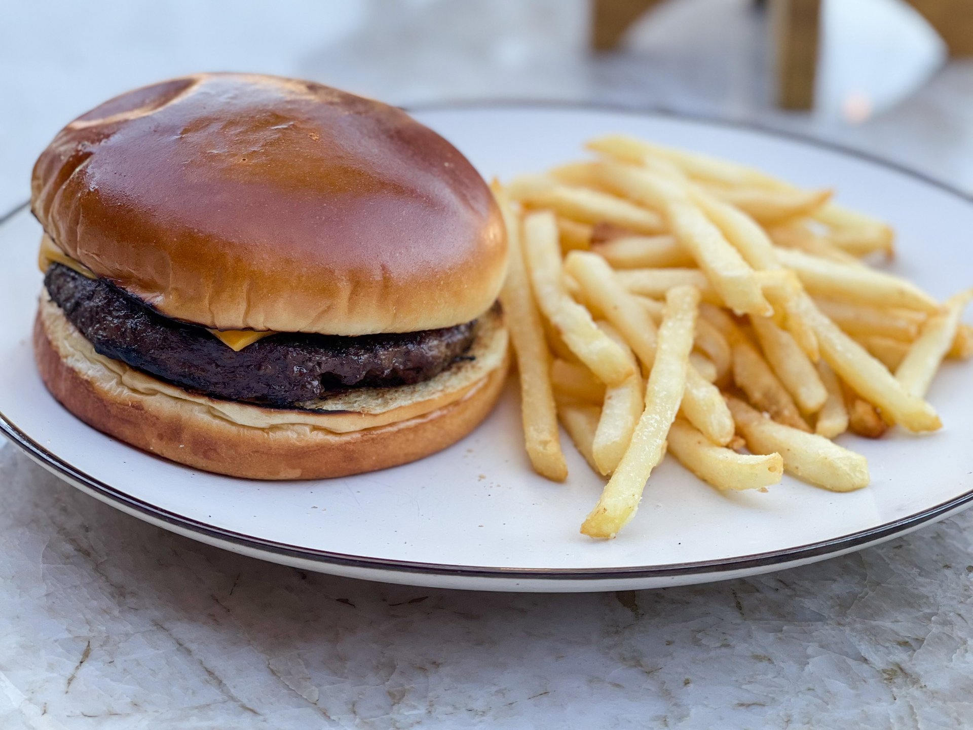 Kids Plain Hamburger & Chips – Great FOOD