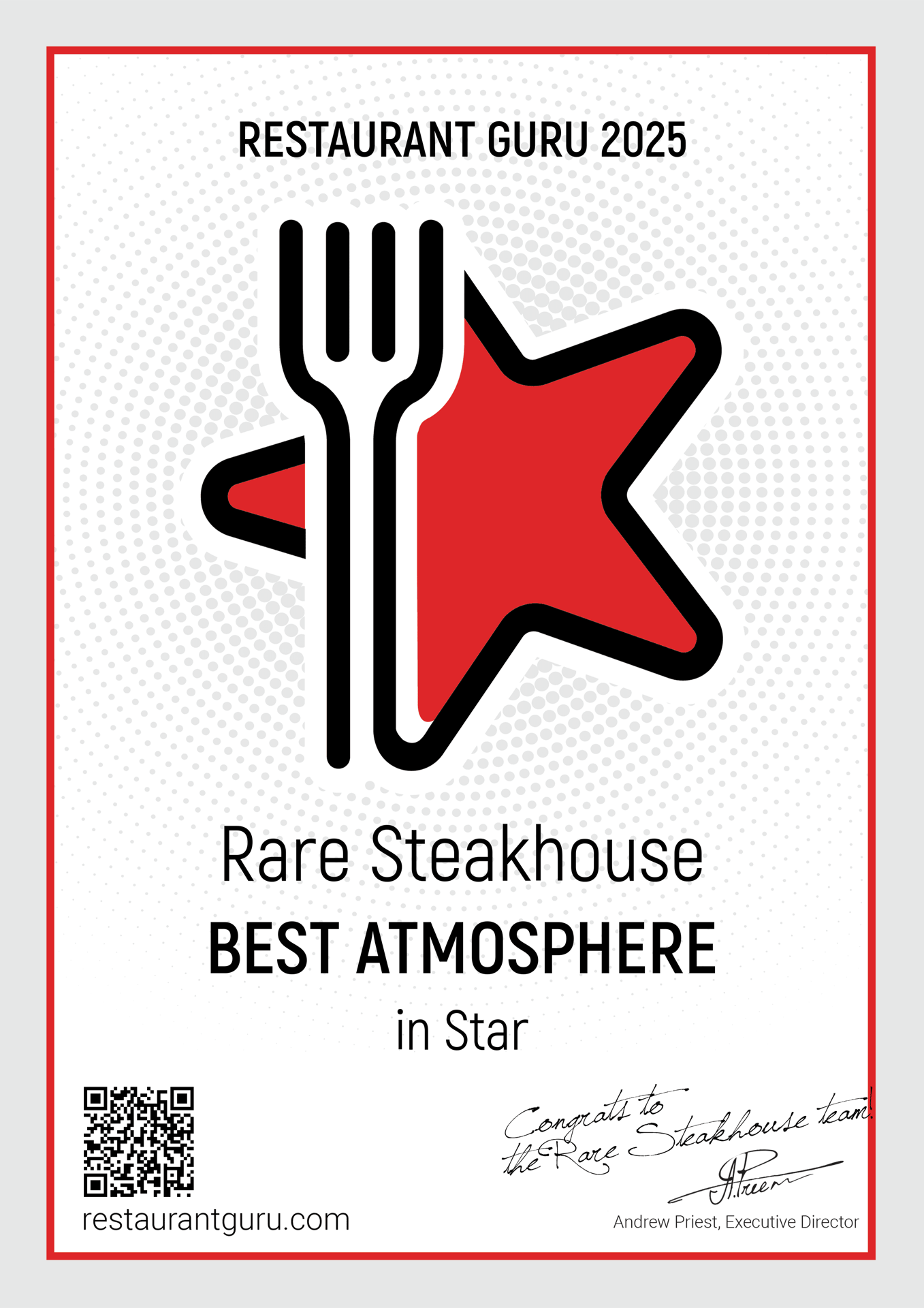 Digital Gift Cards - Rare Steakhouse - American Restaurant in Star, ID