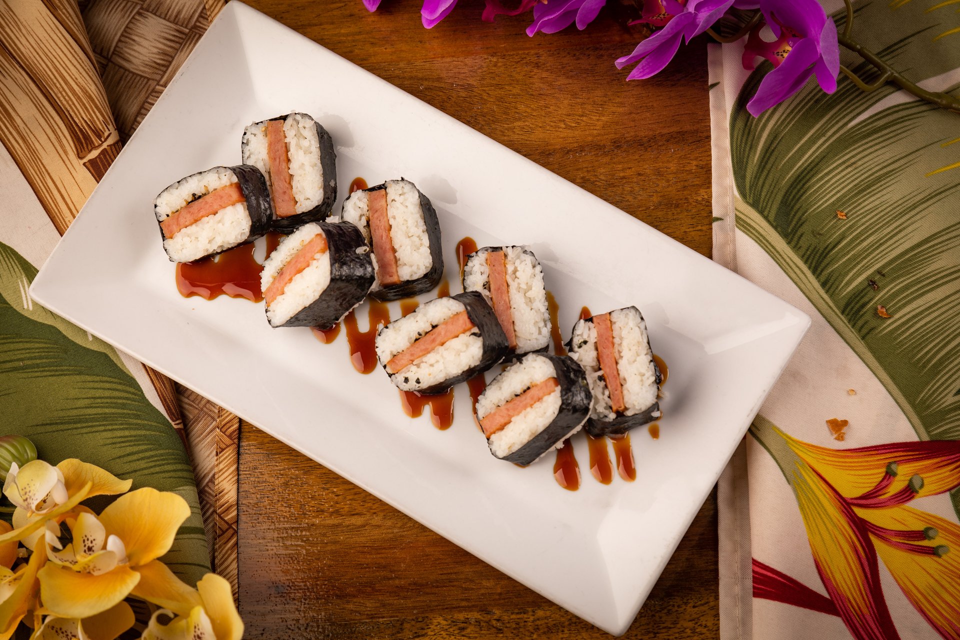 Spam Sushi with Balsamic Teriyaki