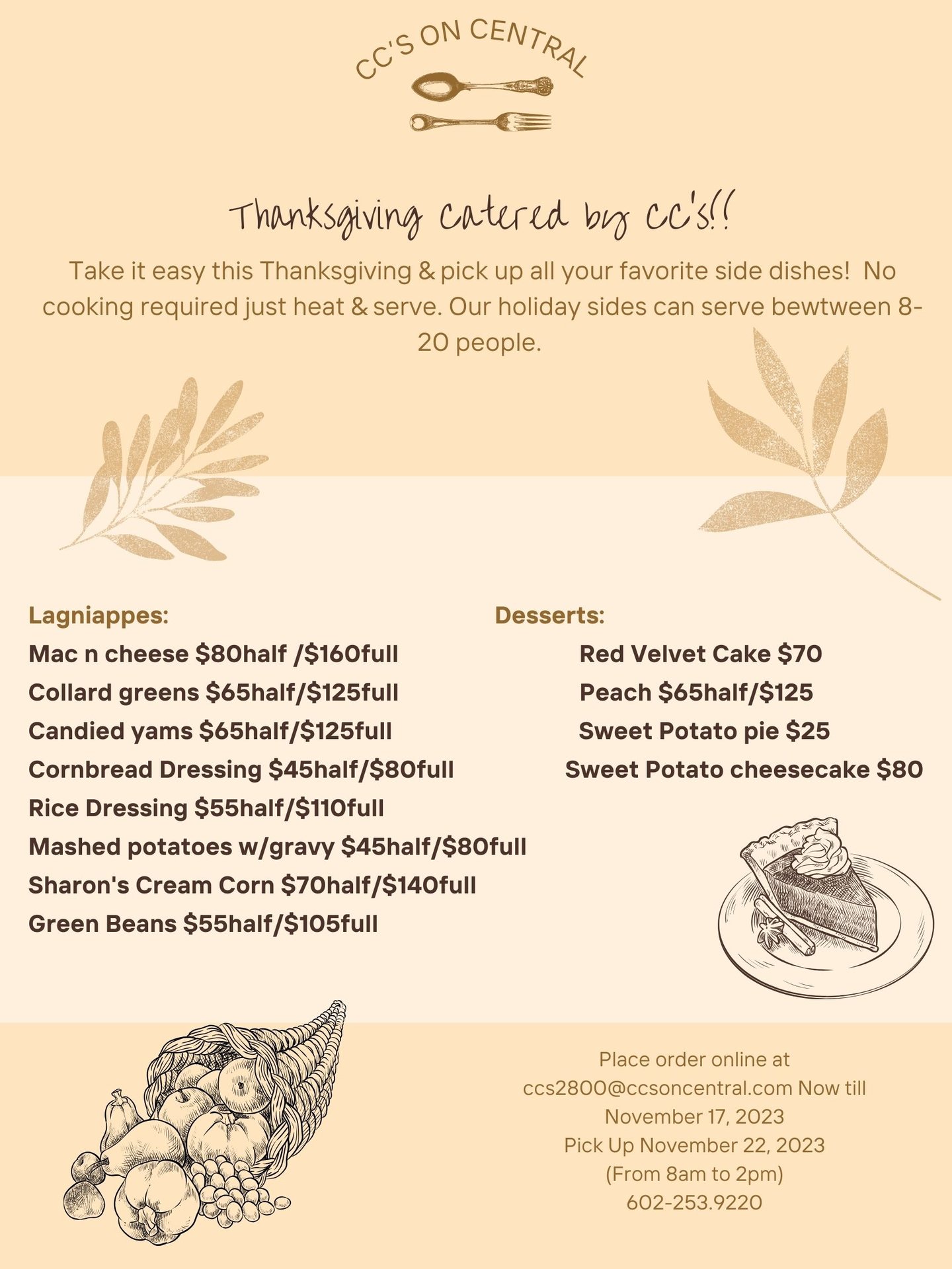 CC S Thanksgiving Menu 2023 CC S On Central Breakfast Lunch   Cec622e3 56d8 4f5f 8aac 796377f69c7a 