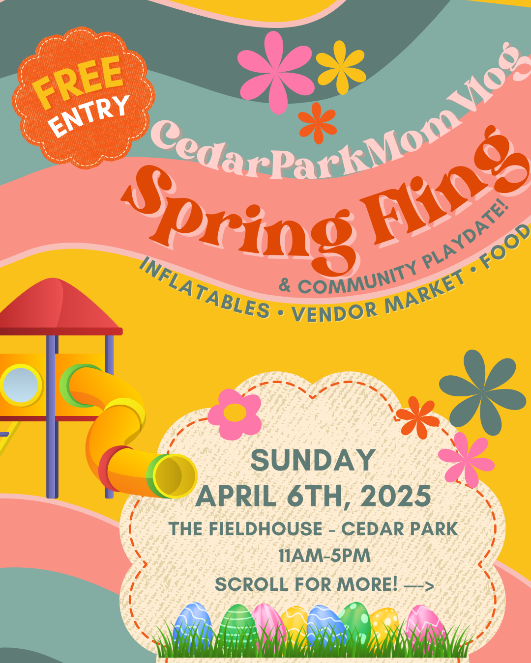 Cedar Park Mom Vlog Spring Fling - The Fieldhouse at the