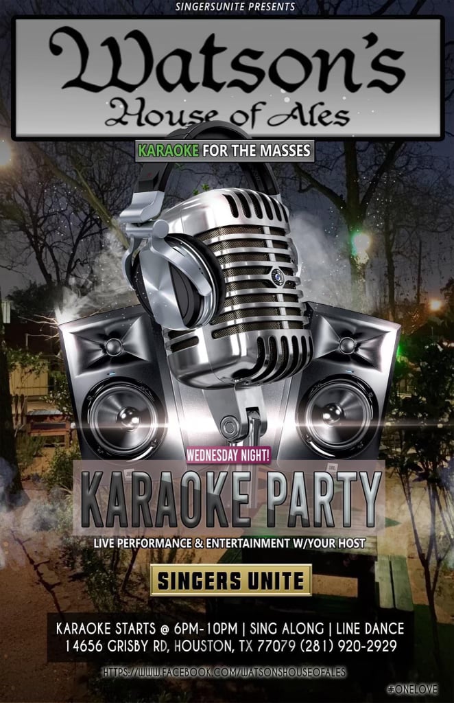 Happy Hour Karaoke on the Patio Watson's House of Ales