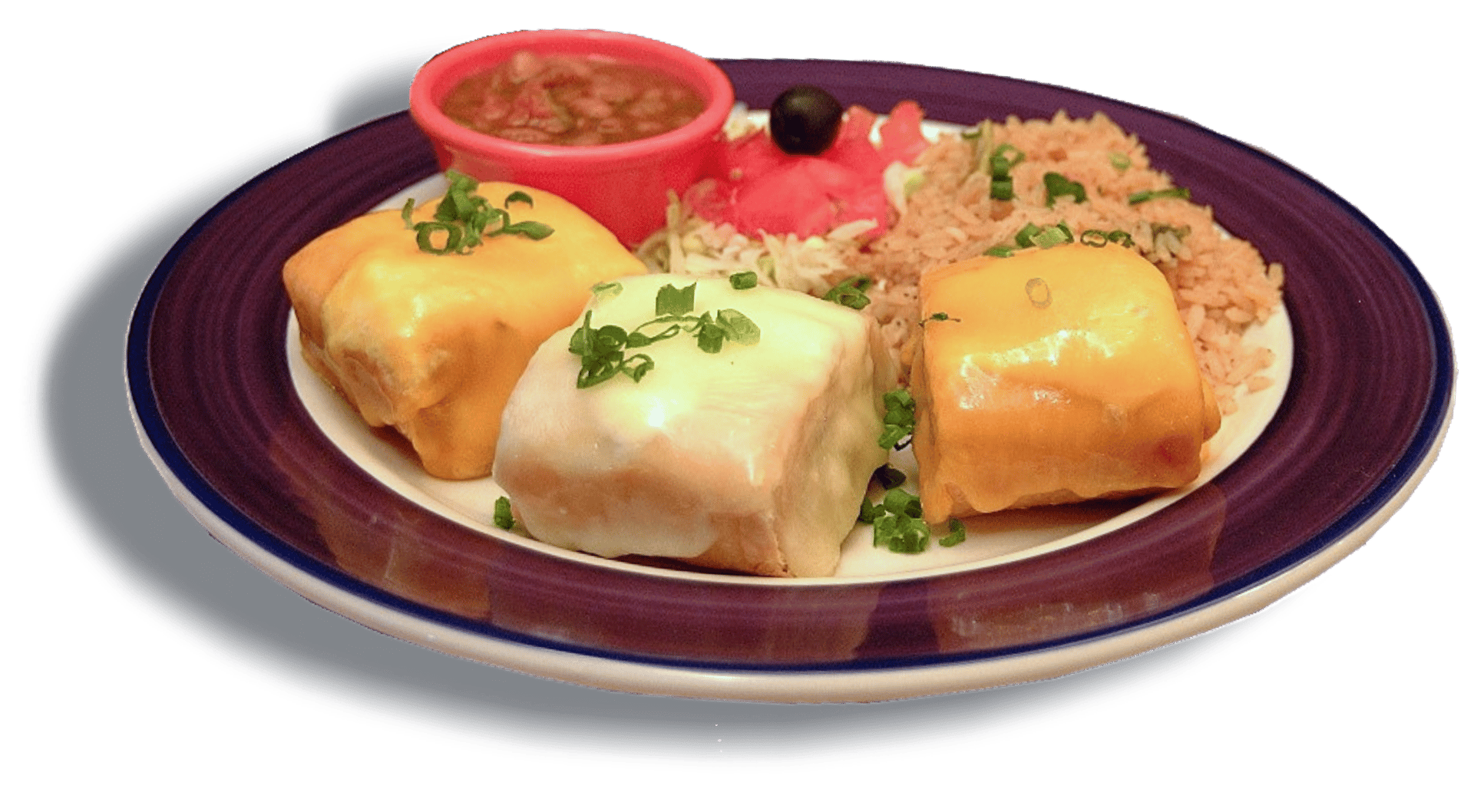 Chimichanga de pollo y queso - Fácil