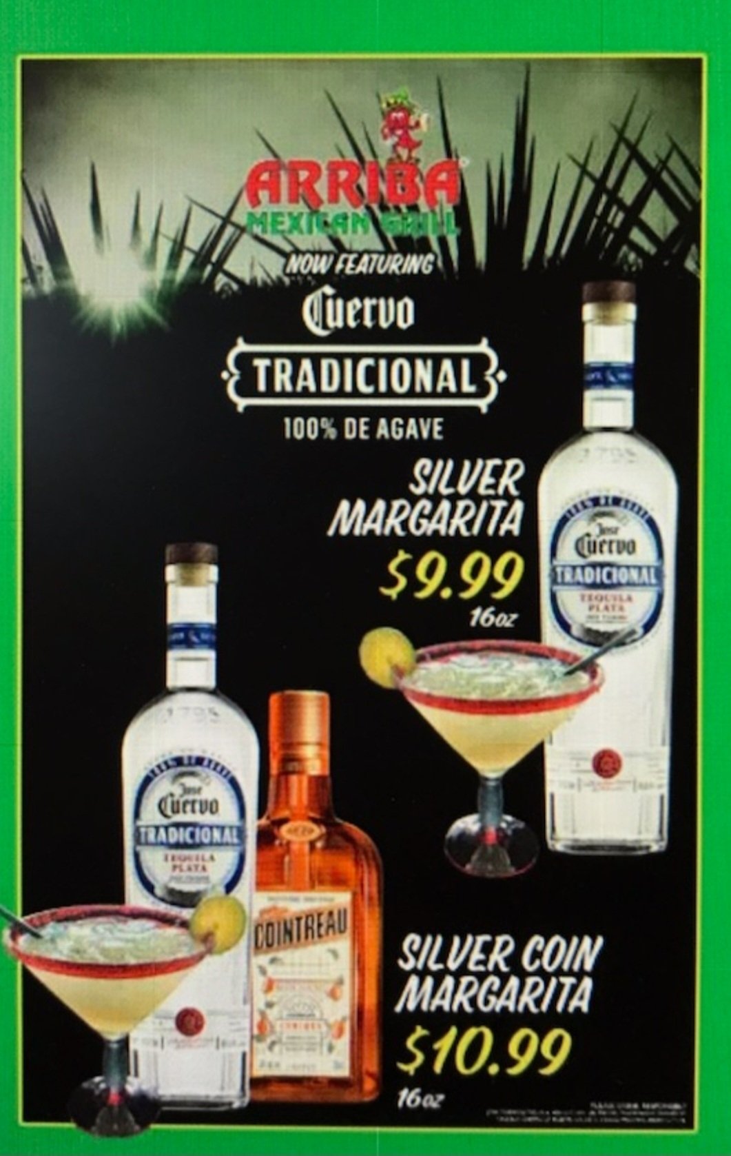 Cuervo Traditional Silver Feature 16oz Marg Arriba Mexican