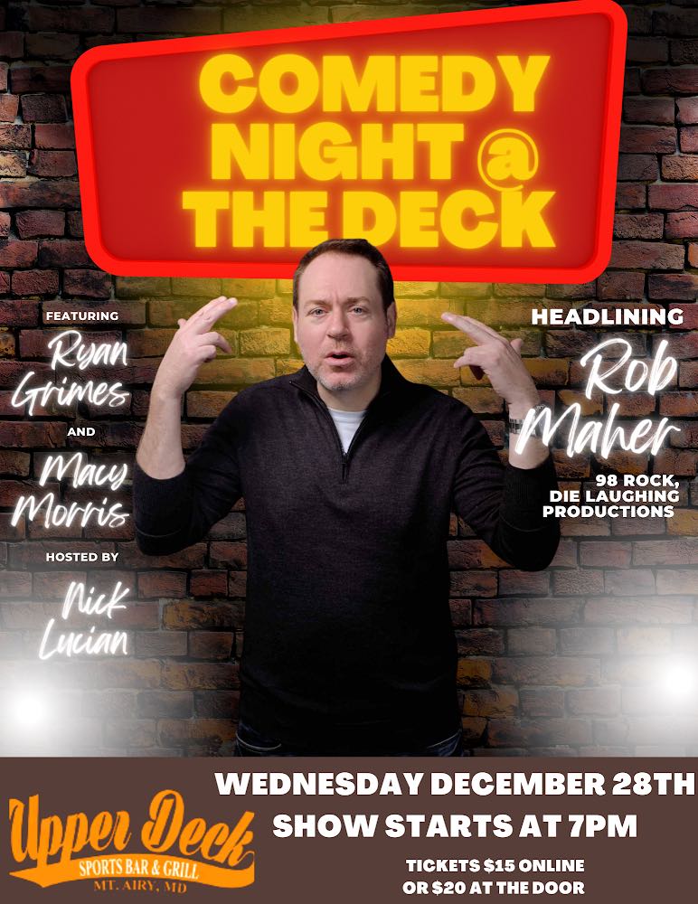 Comedy Night @ The Deck! - The Upper Deck Sports Bar & Grill - Sports ...