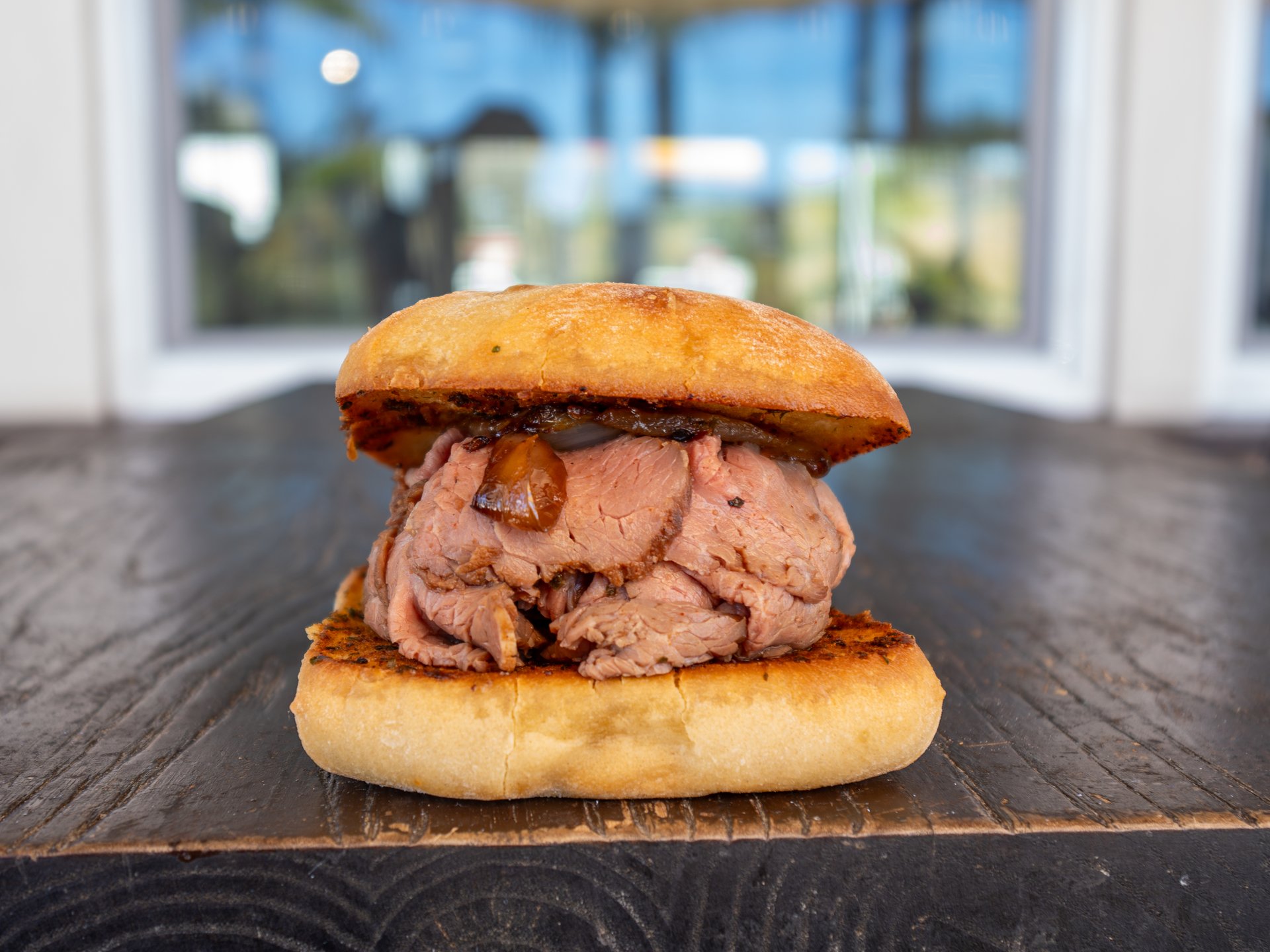 Minute Steak Prego Rolls Mushroom Banh Mi Sandwich Recipe — Savory