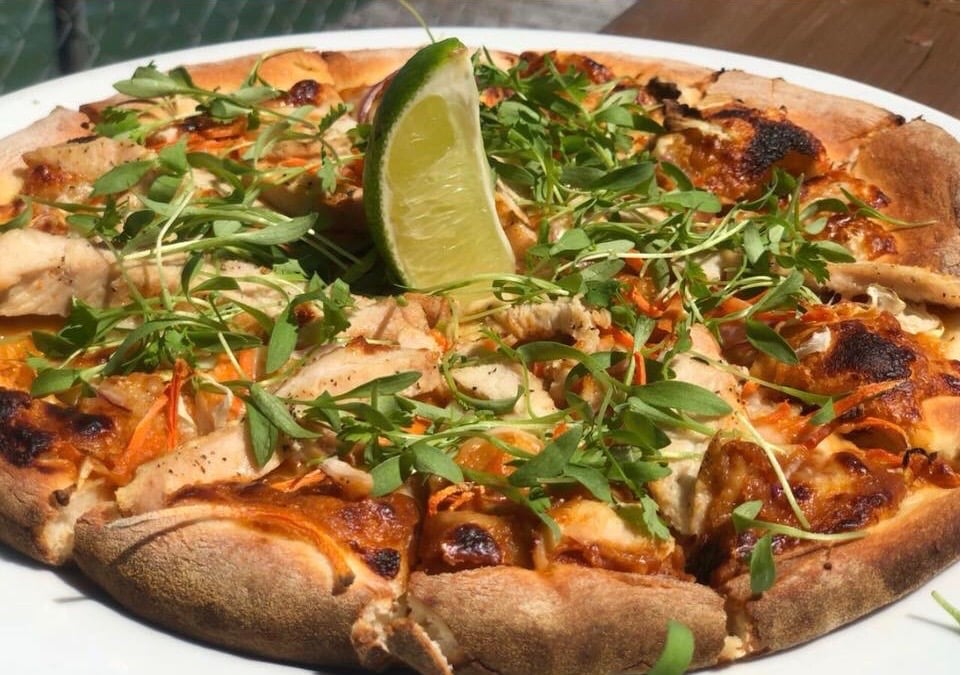 Thai Chicken Pizza - Sparky's Landing - Fish n Cocktails - Bar
