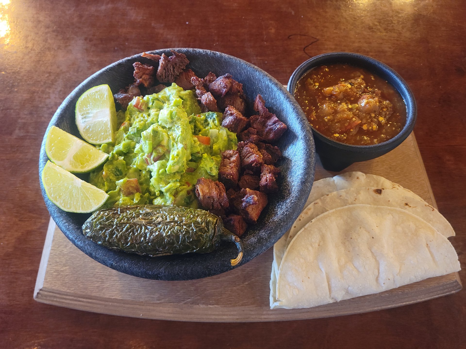 Molcajete Cielo Mar Y Tierra - Menu Dine In - Mi Corazon Mexican Restaurant