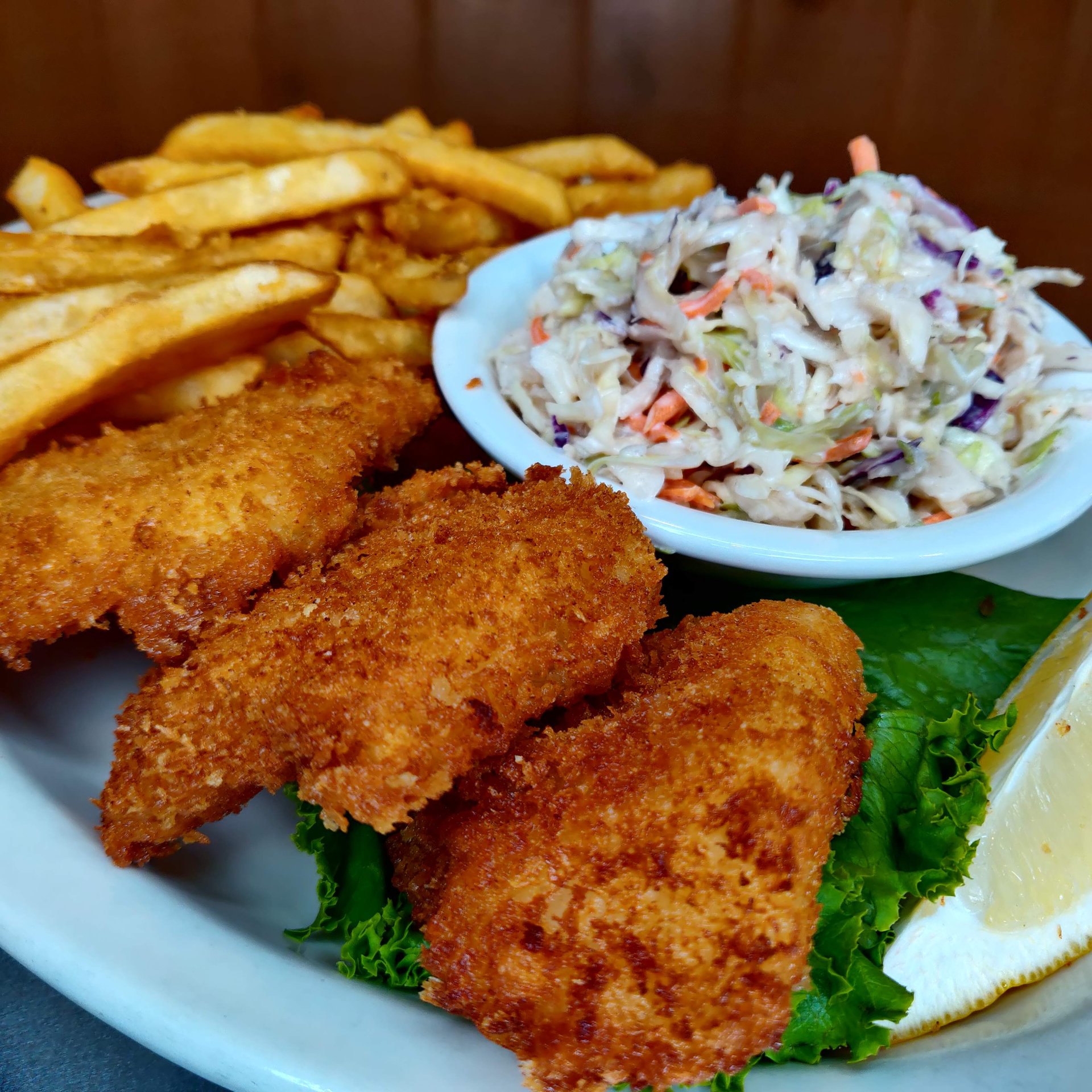 Cod Fish and Chip - Lunch & Dinner - Shipwreck Cafe - American Restaurant  in Olympia, WA