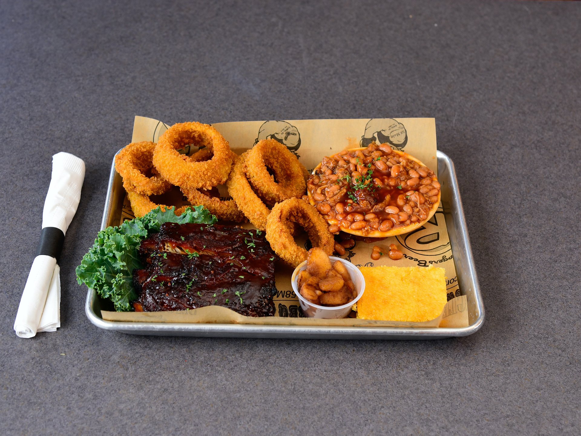 1/4 Rack Combo (3-4 Ribs) - 58 Main BBQ & Brew - Barbecue