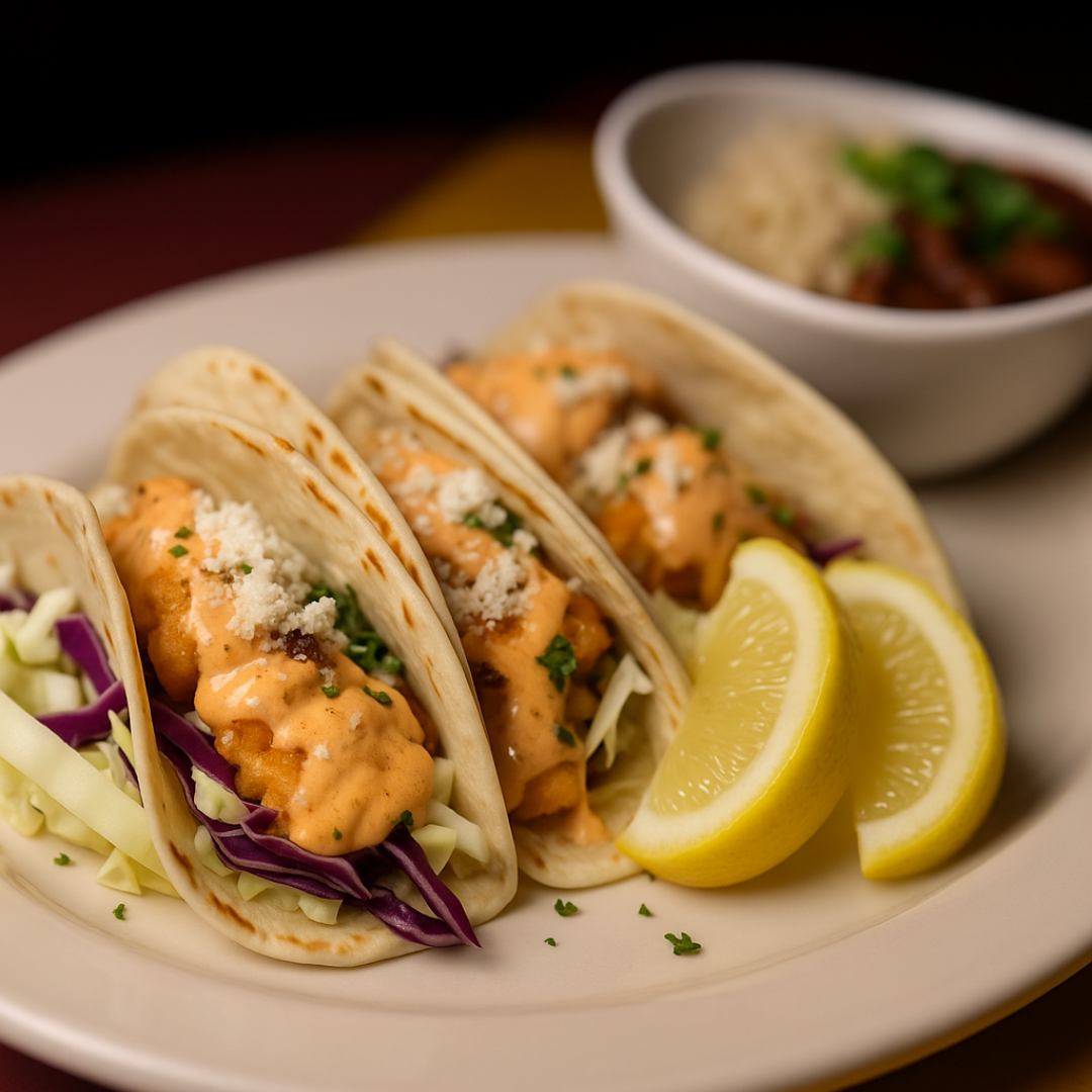 SHRIMP TACOS Bourbon Street Bar Grill