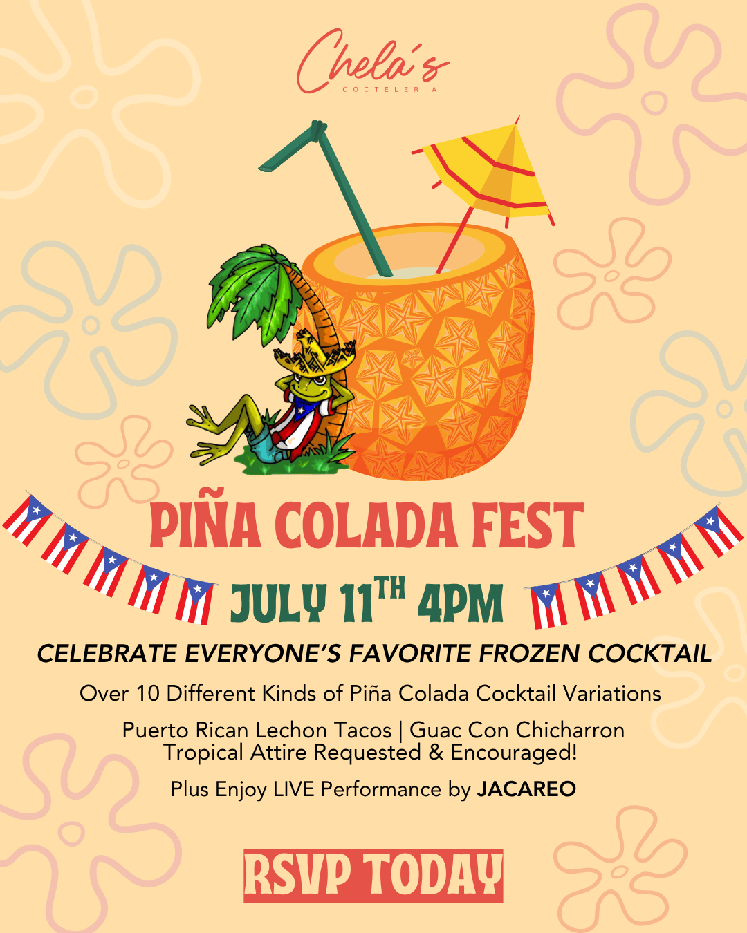 Piña Colada Fest 2026 - Chelas Miami - Bar & Grill in FL
