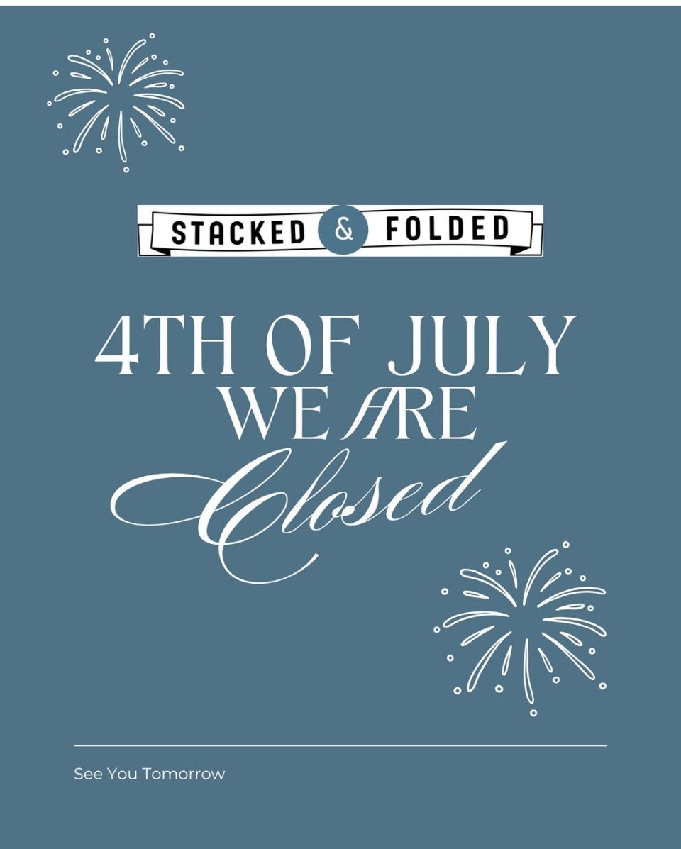 Closed Friday July 4th
