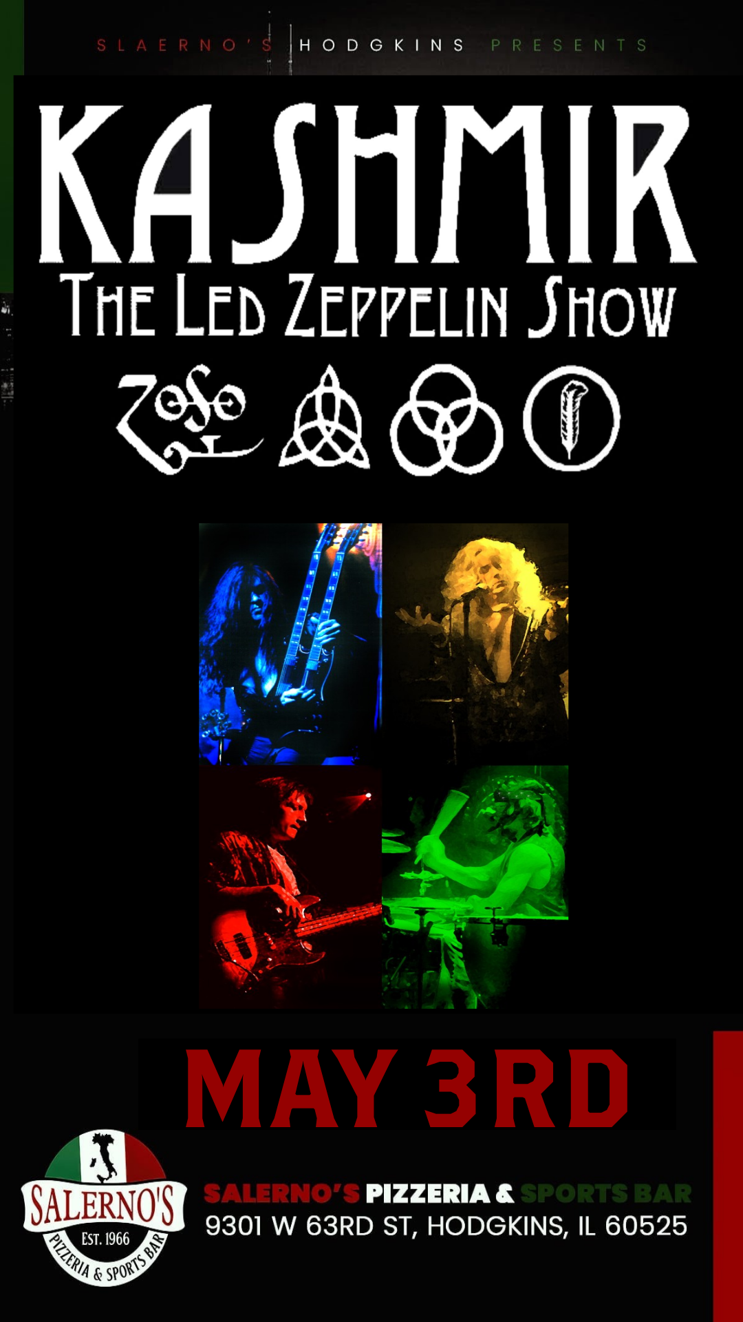 Kashmir - The Led Zeppelin Show - Salerno's - Pizza