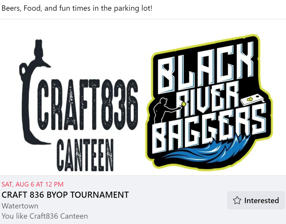 craft 836 BYOP tournament