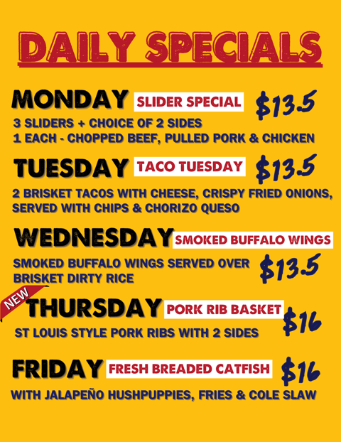 New Daily Specials