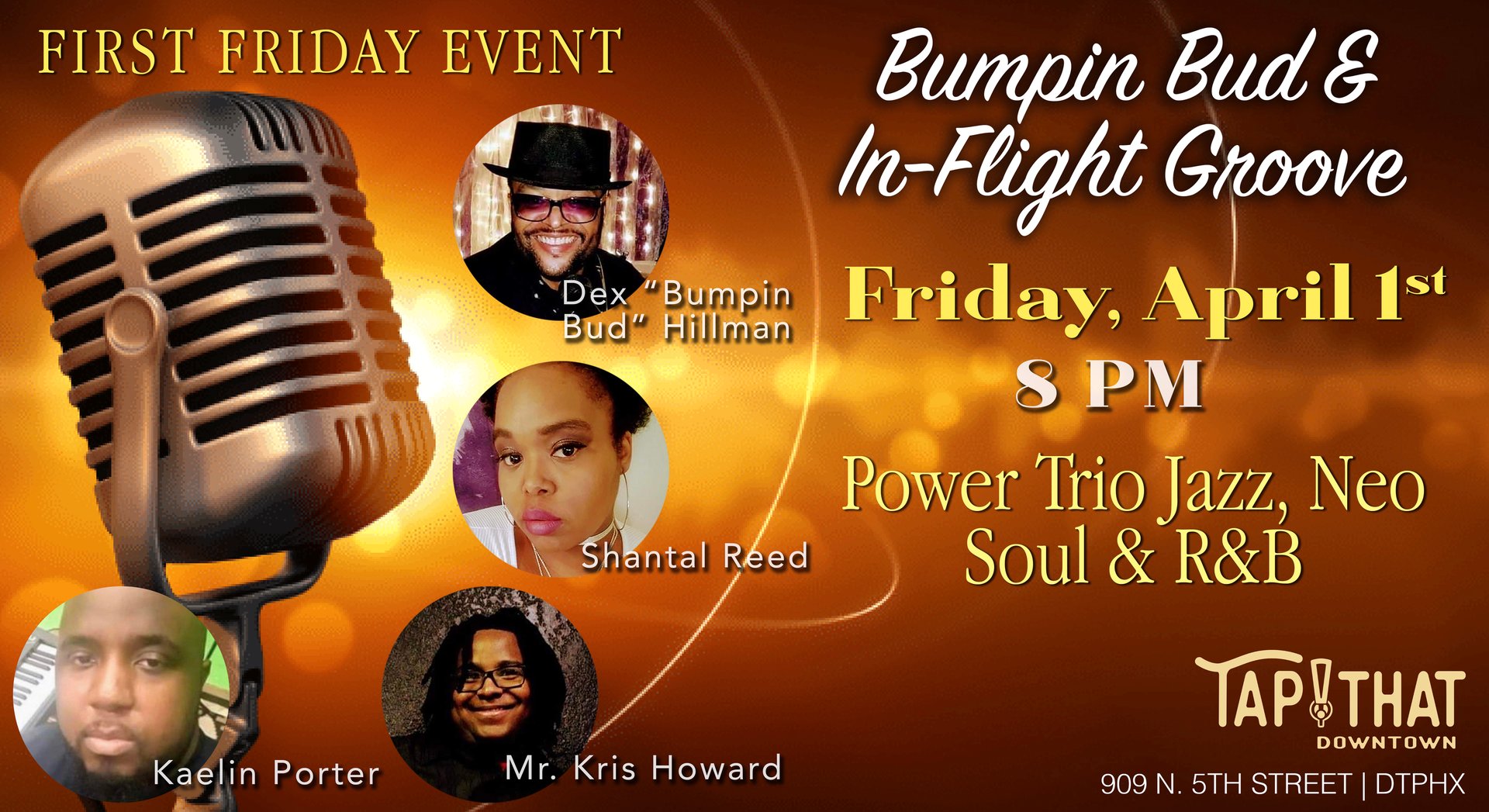 First Friday Live Music with Bumpin Bud & In-Flight Groove - The ...