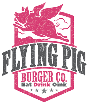 Flying Pig Burger Logo