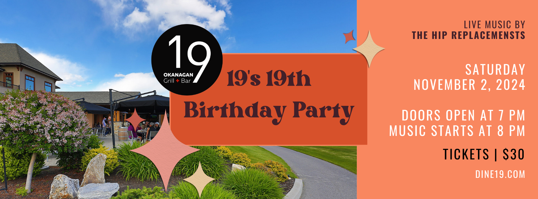 19's 19th Birthday Party! 19 Okanagan Grill + Bar Steak House in