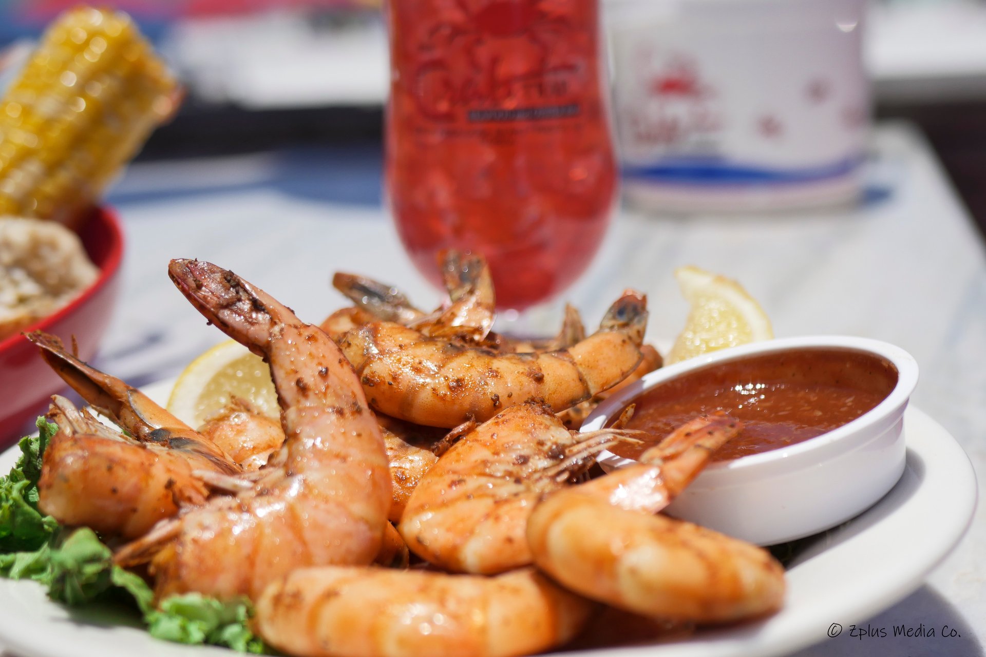 Peel n' Eat Boiled Shrimp with Cocktail Sauce