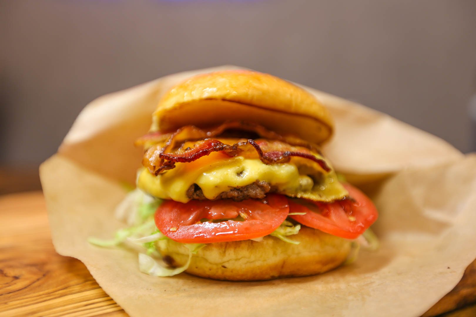 Fuel Shack Blue Cheese Burger