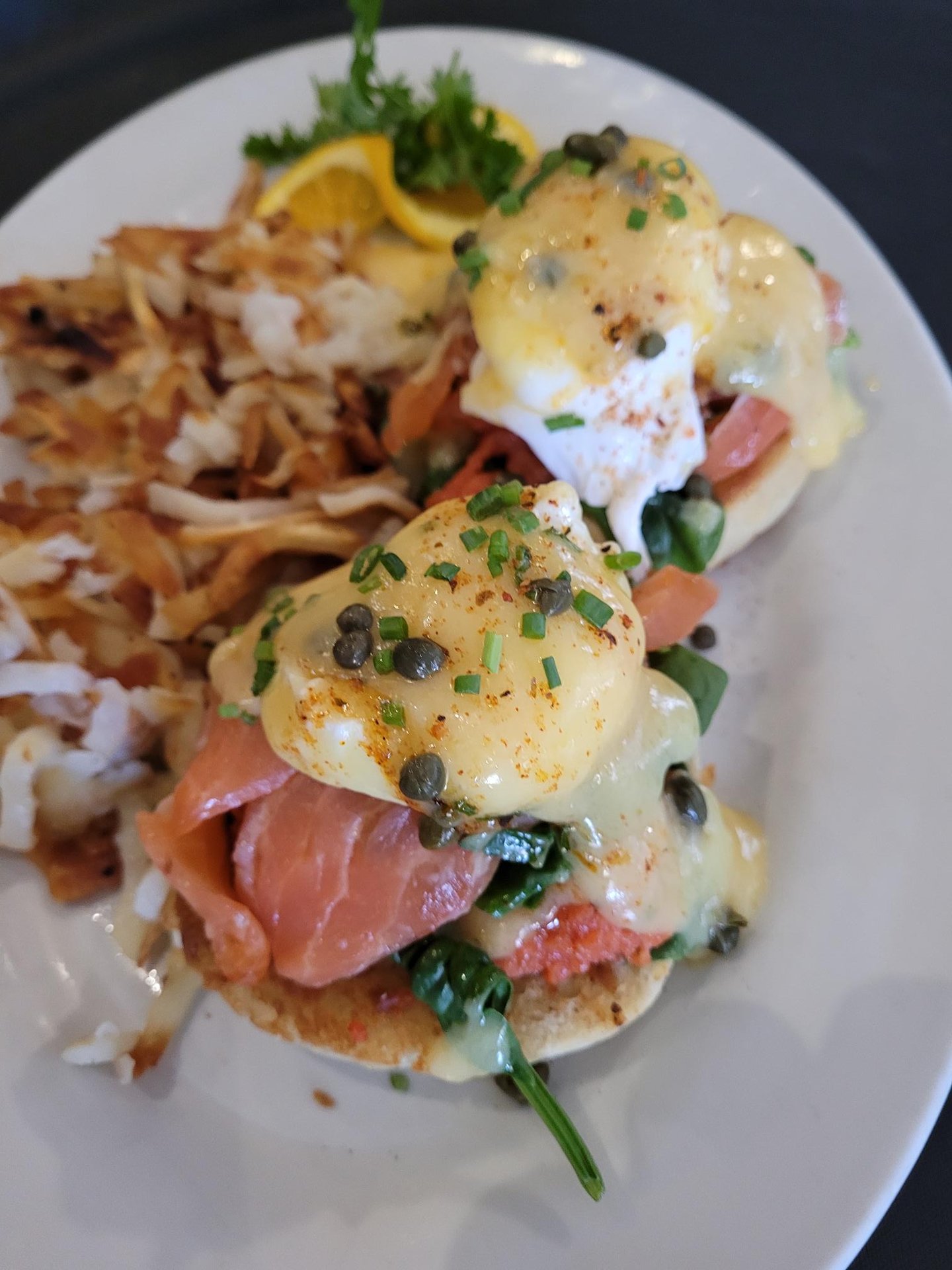 Smoked Salmon Eggs Benedict With Dill Hollandaise Recipe