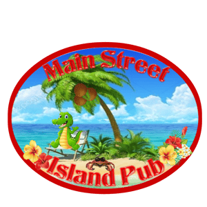 Main Menu featuring all you can eat crab legs at Main Street Island Pub