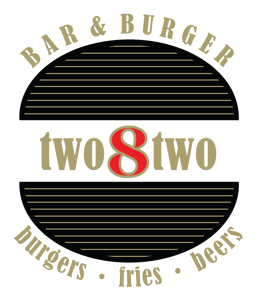 Two8Two Bar & Burger restaurant logo