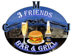 3 Friends Bar and Grill home logo
