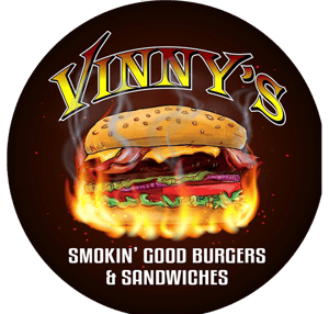 Vinny's Smokin' Good Burgers & Sandwiches home logo