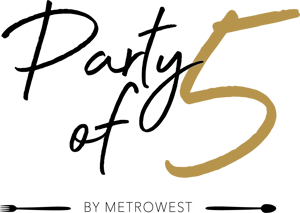 Party of 5 restaurant logo