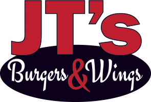 JT's Burgers & Wings restaurant logo