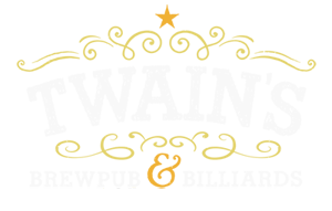 Twain's Brewpub & Billiards home logo