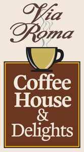 Via Roma Coffee house home logo