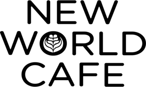 NEW WORLD CAFE home logo