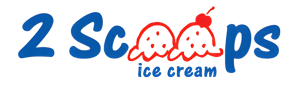2 Scoops Ice Cream home logo