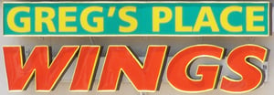 Greg's Place Wings home logo
