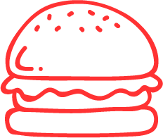 Buzzin Burgers home logo