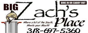 Big Zach's Place home logo