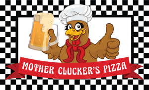 Mother Clucker's Pizza home logo