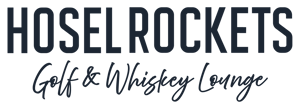 Hosel Rockets Golf and Whiskey Lounge home logo