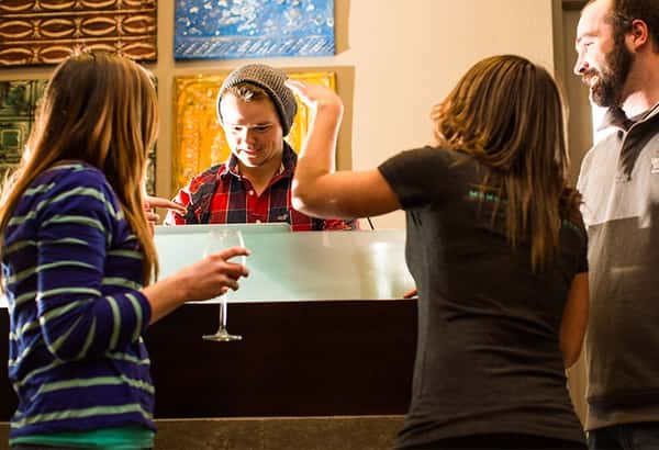 Women enjoying a drink