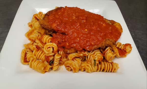 Eggplant, chicken or veal parmigiana
