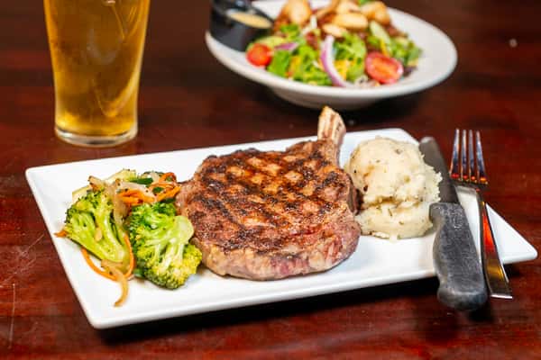 ribeye and salad